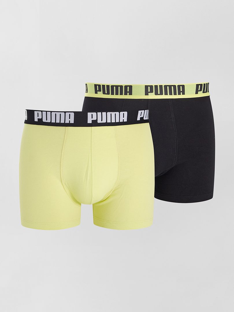 Pack de 2 boxers 'Puma' NEGRO/amarillo - Kiabi