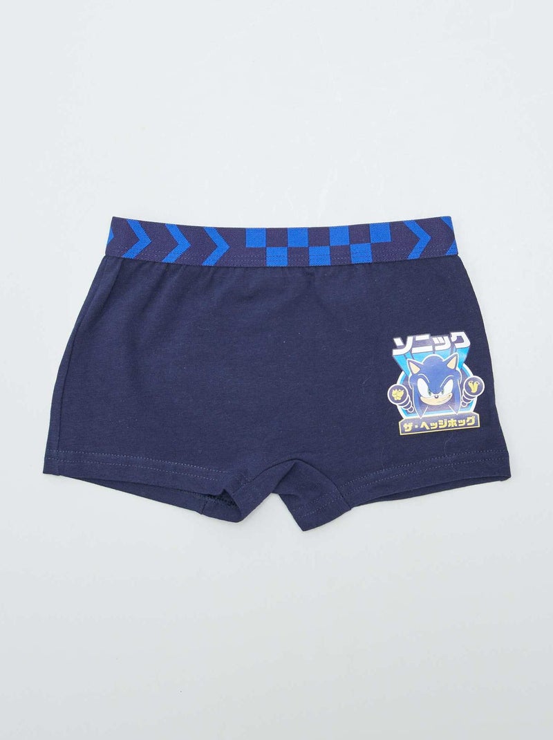Pack de 2 boxers 'Sonic' 'SEGA' AZUL - Kiabi