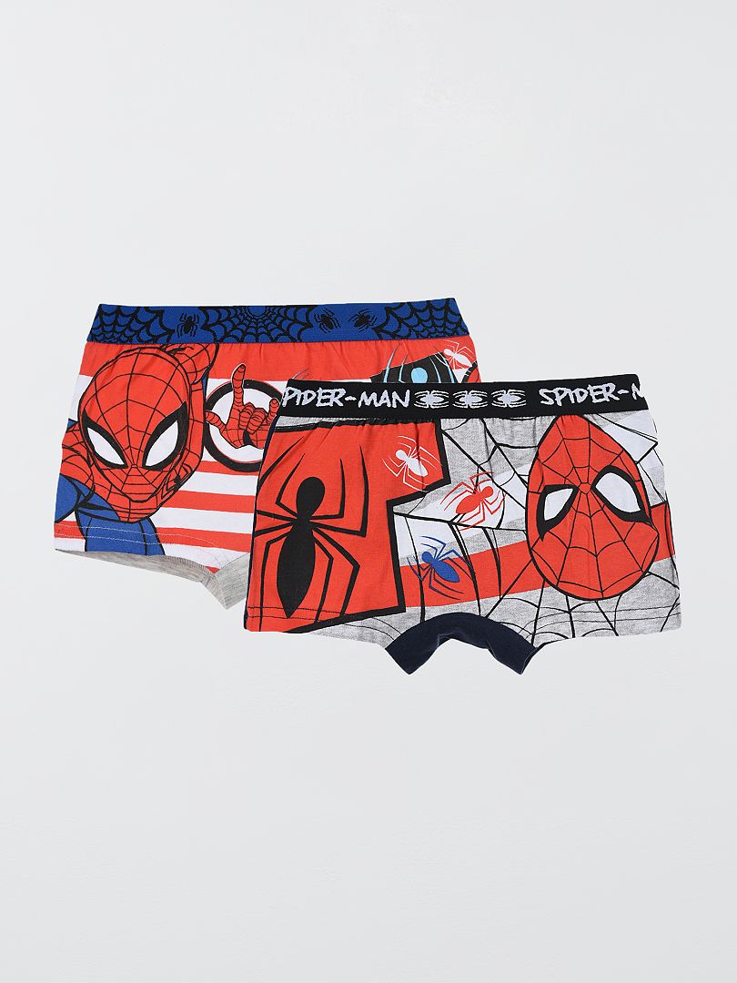Pack de 2 boxers 'Spider-Man' blanco/gris - Kiabi