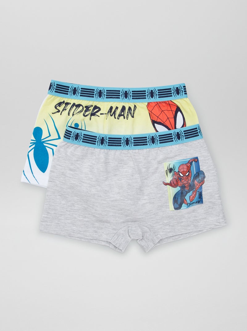 Pack de 2 boxers 'Spider-Man' 'Marvel' GRIS - Kiabi