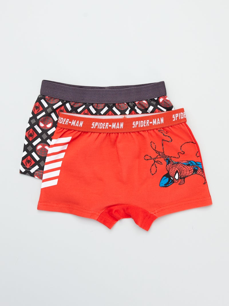 Pack de 2 boxers 'Spider-Man' rojo - Kiabi