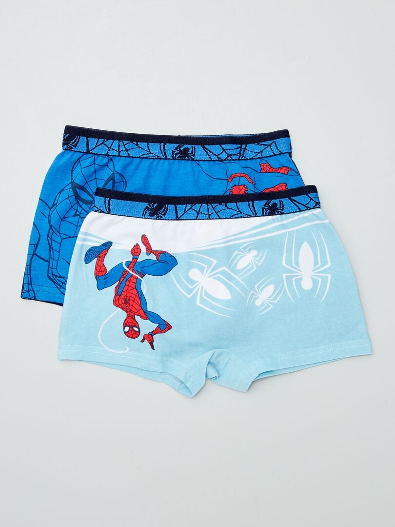 Pack De 5 Slips Spiderman Pour Garçon - 100% Coton - Taille 6-7 Ans - Multicolore