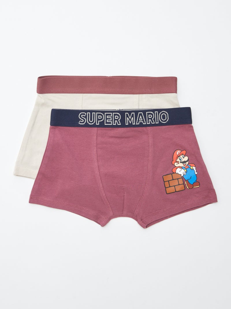 Pack de 2 boxers 'Super Mario' Azul - Kiabi