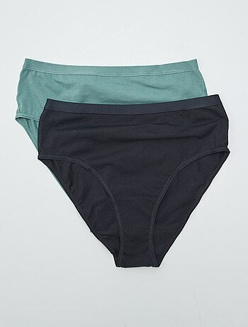 Pack de 2 bragas de tiro alto - colección fácil de poner