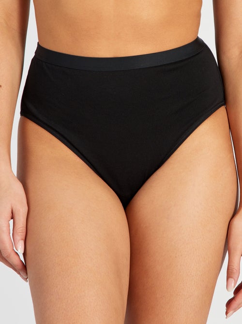 Pack de 2 bragas de tiro alto - colección fácil de poner - Kiabi