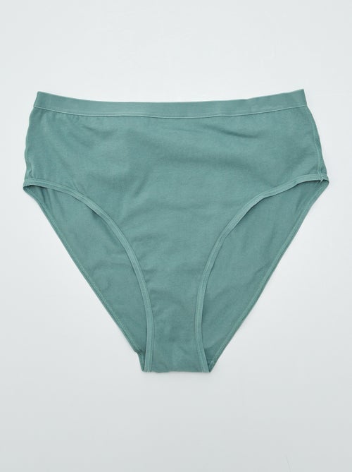 Pack de 2 bragas de tiro alto - colección fácil de poner - Kiabi