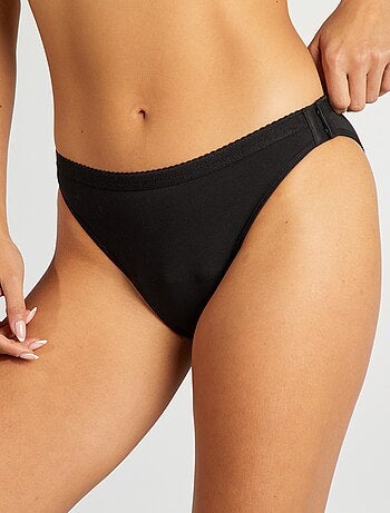 Pack de 2 bragas menstruales lavables de algodón - colección fácil de poner