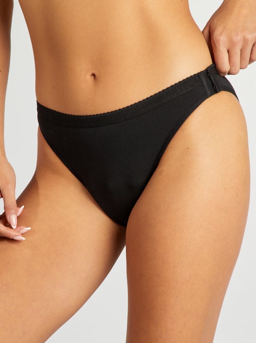 Pack de 2 bragas menstruales lavables de algodón - colección fácil de poner - Kiabi