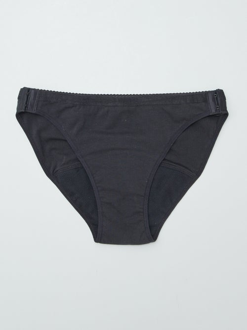 Pack de 2 bragas menstruales lavables de algodón - colección fácil de poner - Kiabi