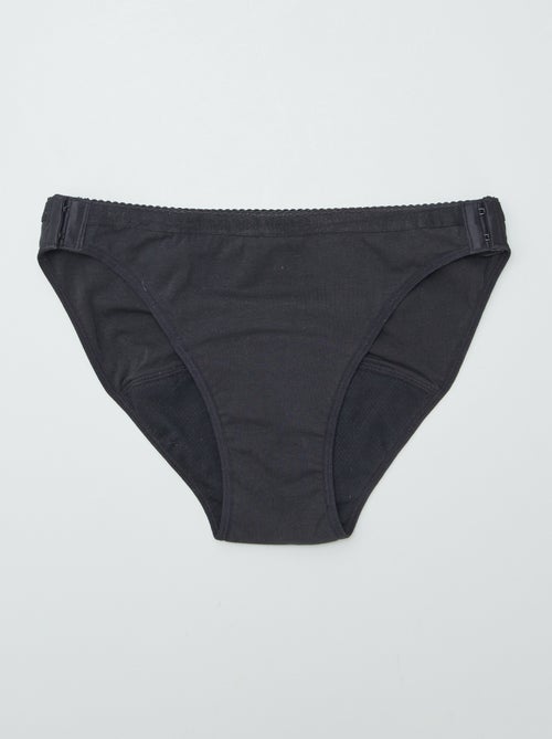 Pack de 2 bragas menstruales lavables de algodón - colección fácil de poner - Kiabi