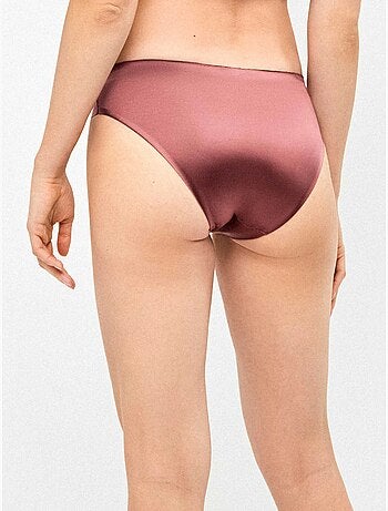 Pack de 2 bragas sin costuras en tejido micrifibra satinada