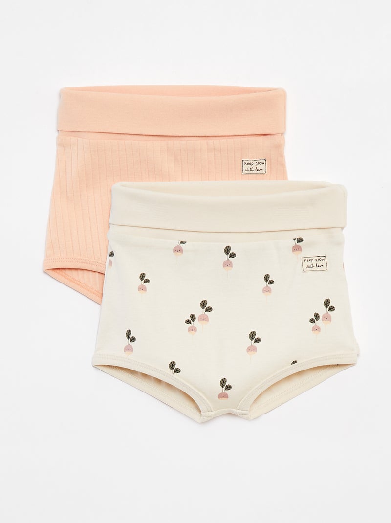 Pack de 2 braguitas - cradle to cradle BLANCO - Kiabi