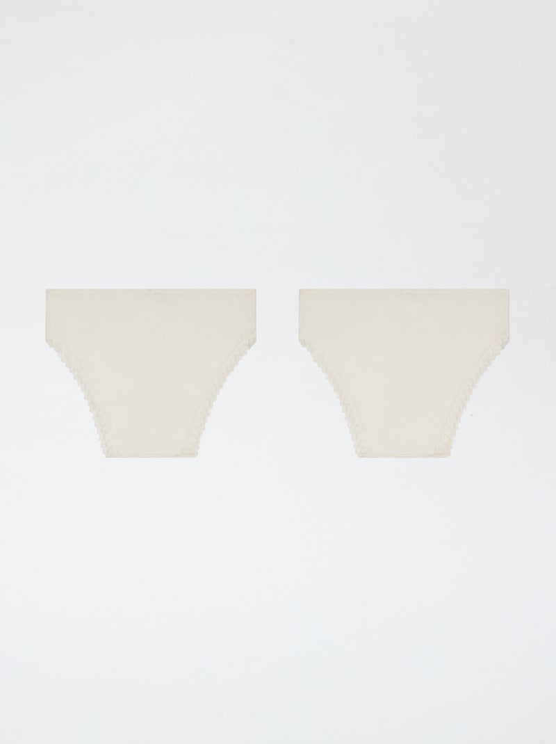 Pack de 2 braguitas Beige - Kiabi