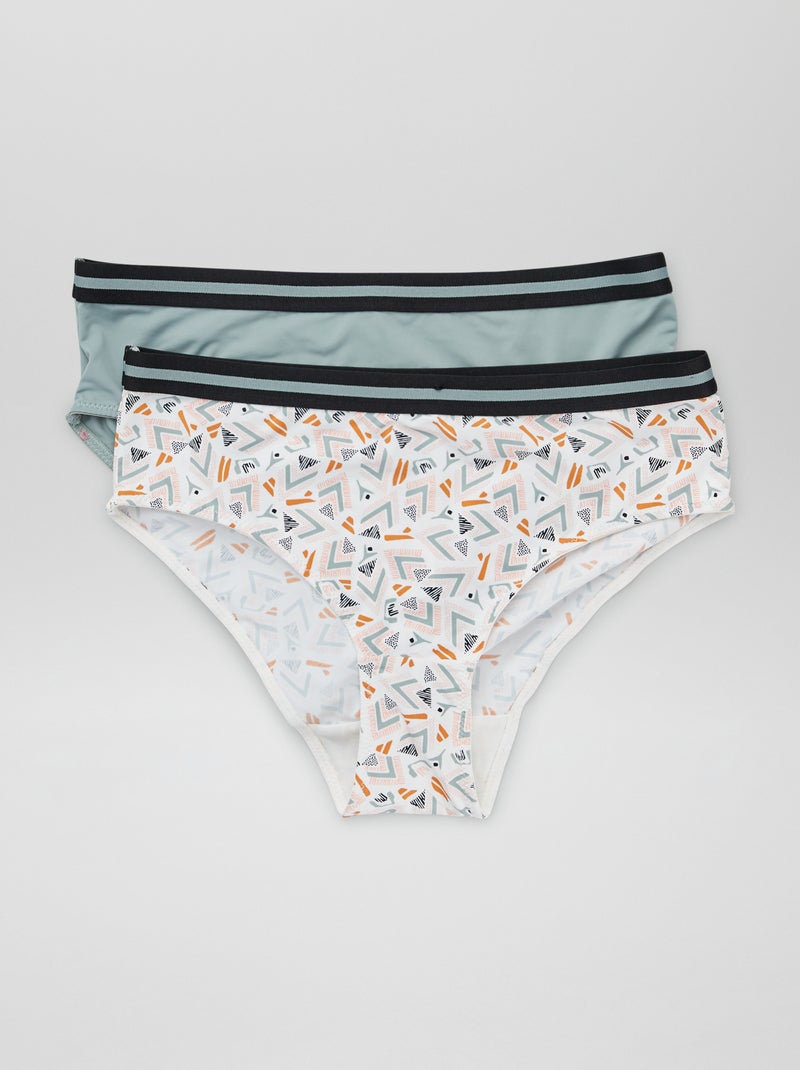 Pack de 2 braguitas BEIGE - Kiabi