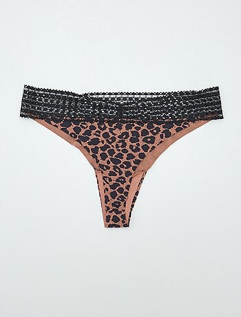Pack de 2 braguitas brasileñas con encaje