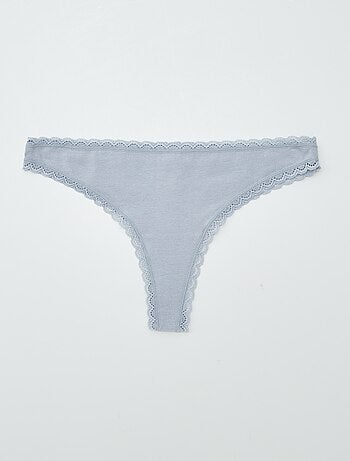 Pack de 2 braguitas brasileñas de algodón