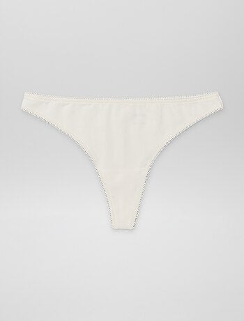 Pack de 2 braguitas brasileñas de algodón