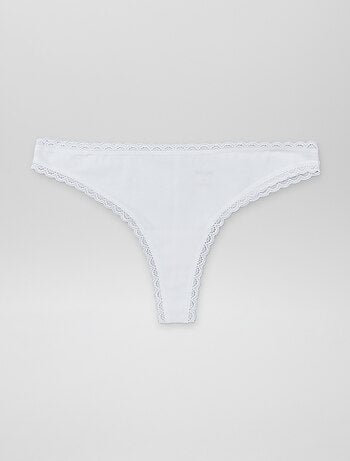 Pack de 2 braguitas brasileñas de algodón