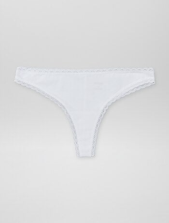 Pack de 2 braguitas brasileñas de algodón