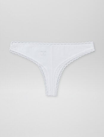 Pack de 2 braguitas brasileñas de algodón