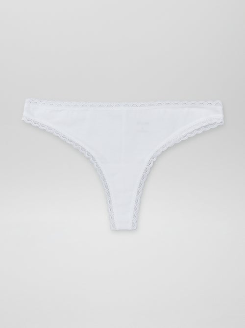 Pack de 2 braguitas brasileñas de algodón - Kiabi