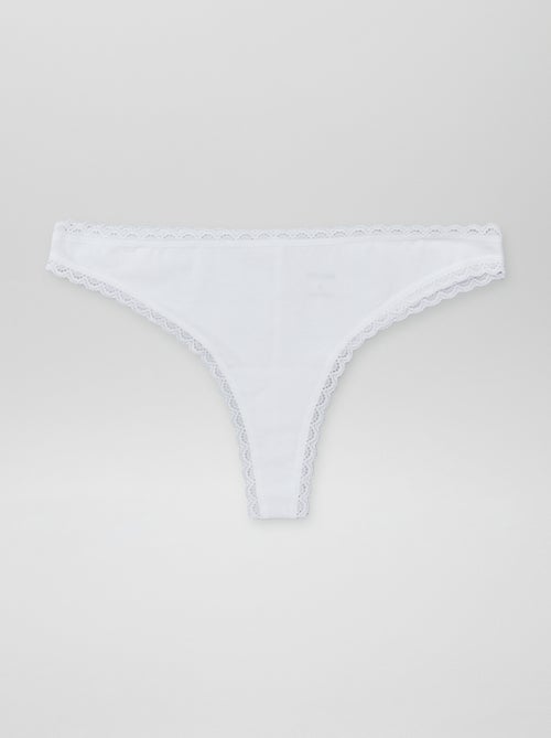 Pack de 2 braguitas brasileñas de algodón - Kiabi