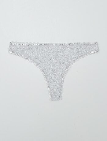 Pack de 2 braguitas brasileñas de algodón
