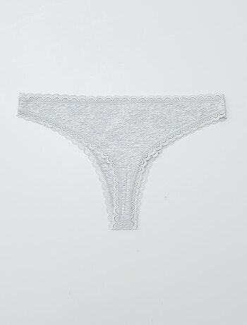 Pack de 2 braguitas brasileñas de algodón