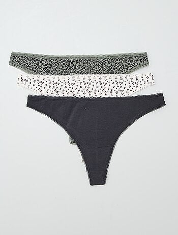 Pack de 2 braguitas brasileñas de algodón