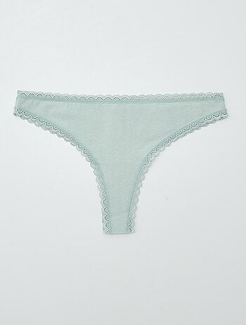 Pack de 2 braguitas brasileñas de algodón