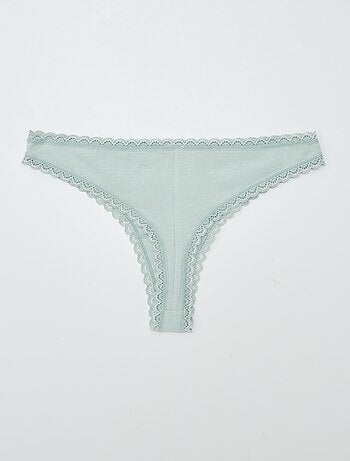 Pack de 2 braguitas brasileñas de algodón