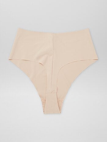 Pack de 2 braguitas brasileñas invisibles de tiro alto