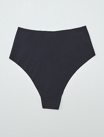 Pack de 2 braguitas brasileñas invisibles de tiro alto