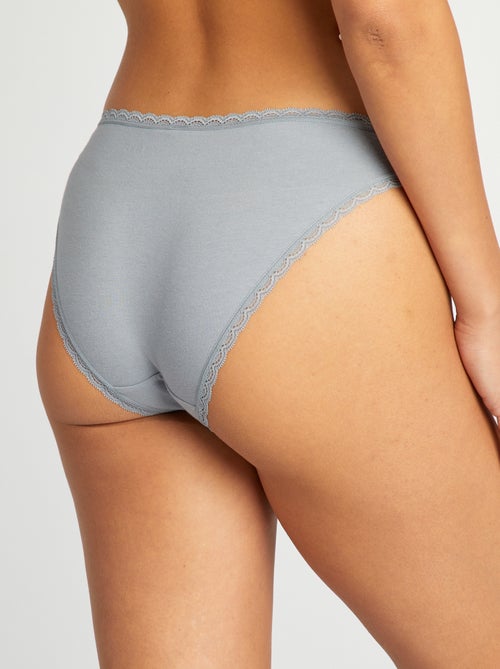 Pack de 2 braguitas de algodón - Kiabi