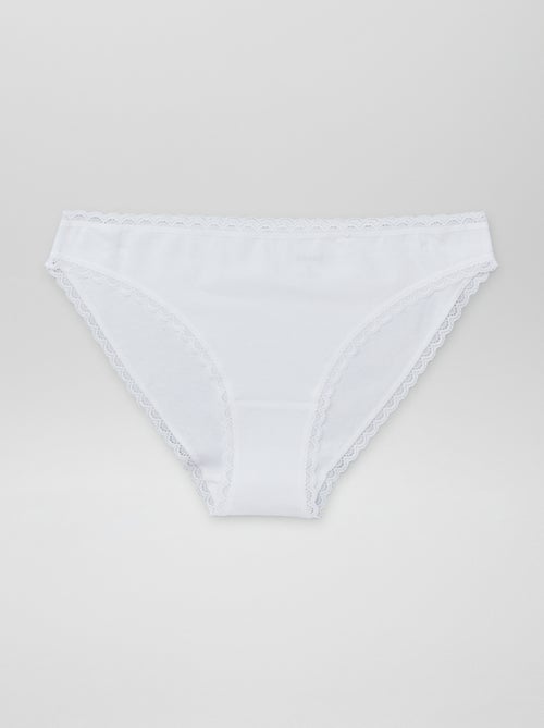 Pack de 2 braguitas de algodón - Kiabi