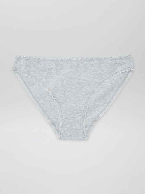 Pack de 2 braguitas de algodón - Kiabi