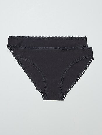 Pack de 2 braguitas de algodón