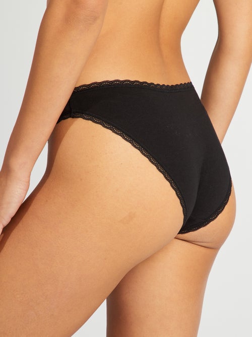 Pack de 2 braguitas de algodón - Kiabi