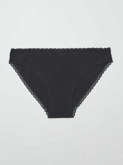 Pack de 2 braguitas de algodón - Kiabi