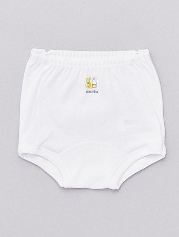 Pack de 2 braguitas de algodón puro orgánico 'Absorba' - Kiabi