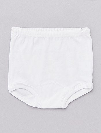 Pack de 2 braguitas de algodón puro orgánico 'Absorba' - Kiabi