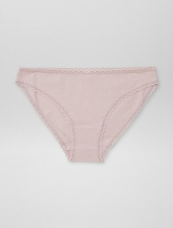 Pack de 2 braguitas de algodón