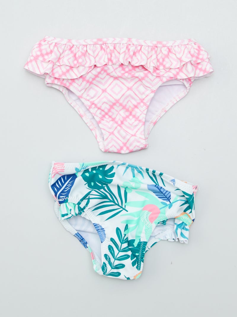 Pack de 2 braguitas de bikini AZUL - Kiabi