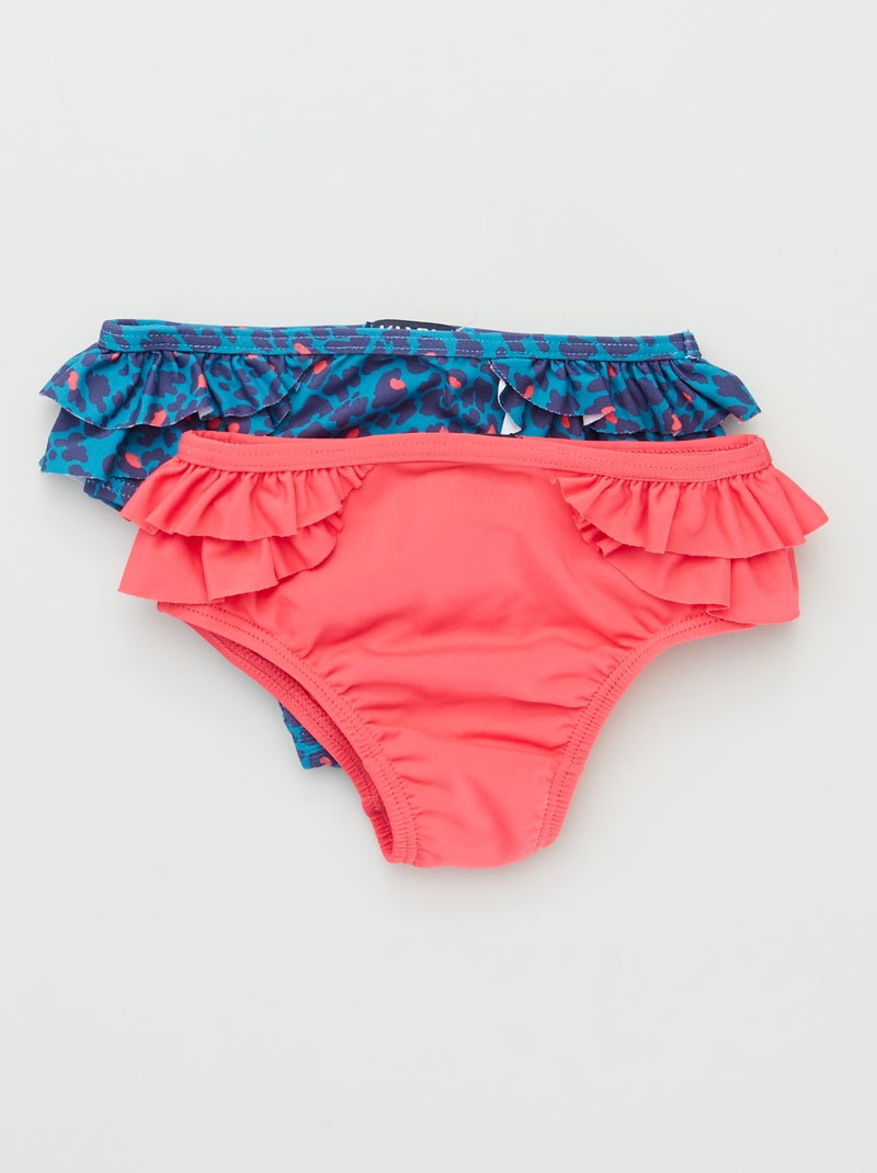 Pack de 2 braguitas de bikini AZUL - Kiabi