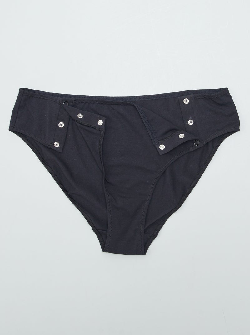 Pack de 2 braguitas de punto - So Easy negro - Kiabi