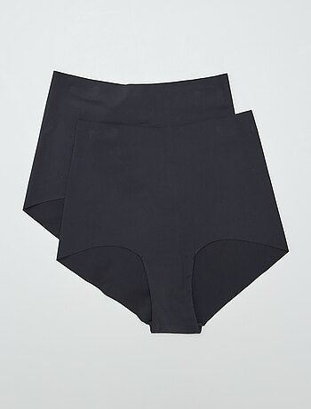 Pack de 2 braguitas de tiro alto invisibles