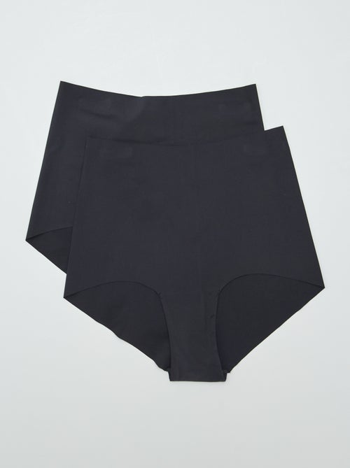 Pack de 2 braguitas de tiro alto invisibles - Kiabi