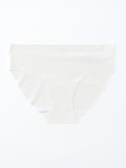 Pack de 2 braguitas invisibles de microfibra - Kiabi Pack de 2 braguitas invisibles de microfibra - Kiabi