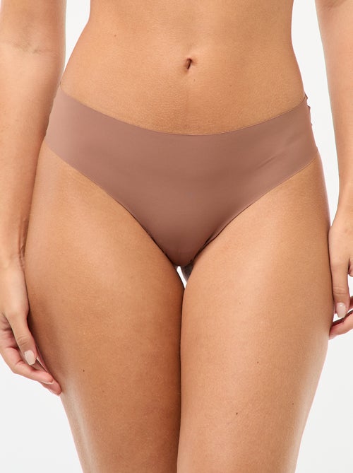 Pack de 2 braguitas invisibles de microfibra - Kiabi