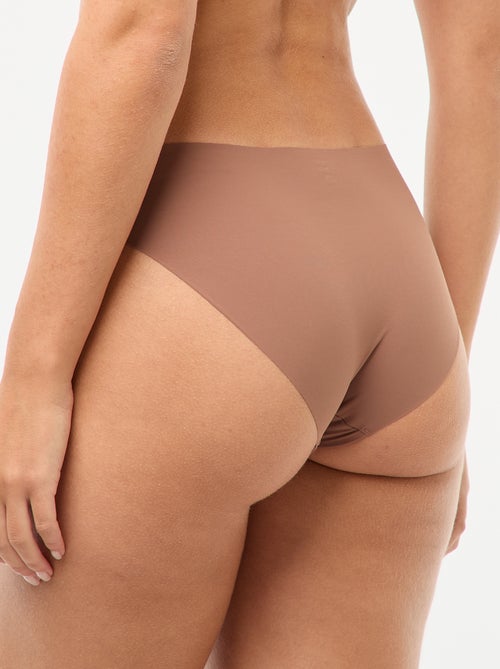 Pack de 2 braguitas invisibles de microfibra - Kiabi